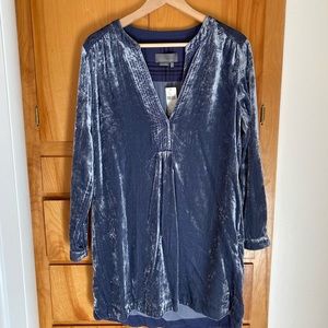 Anthropologie Melody velvet tunic dress. New with tags.